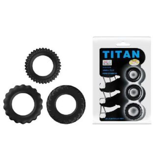 Kit Cockrings - Titan - 3 Piezas - Azul