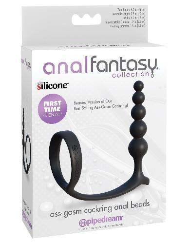 Ass-Gasm Cockring Anal Beads