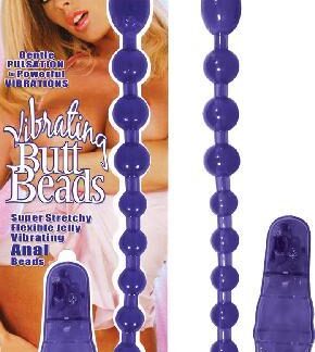 Vibrating Butt Beads Moradas